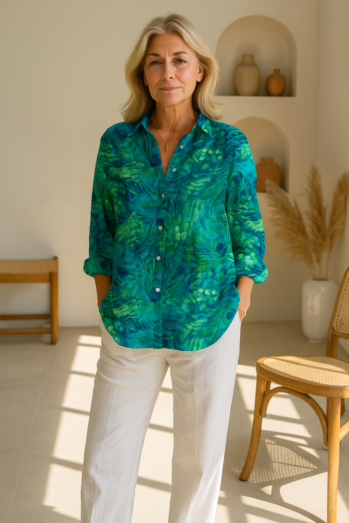 Florina | Peacock Grace Blouse